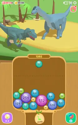 Dino 2048Merge Jurassic World android App screenshot 9