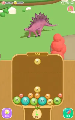 Dino 2048Merge Jurassic World android App screenshot 1